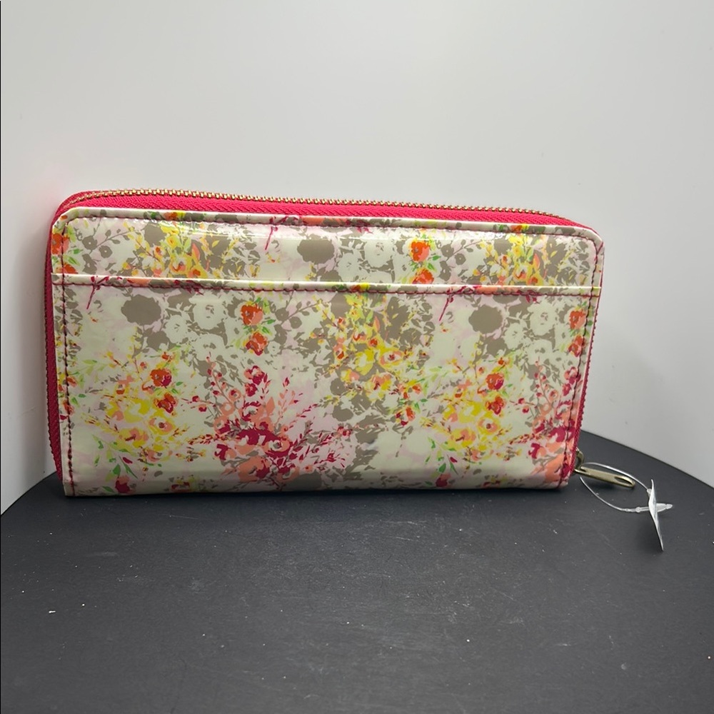 Icing Red and Yellow Wallets with Artistic Floral Pattern